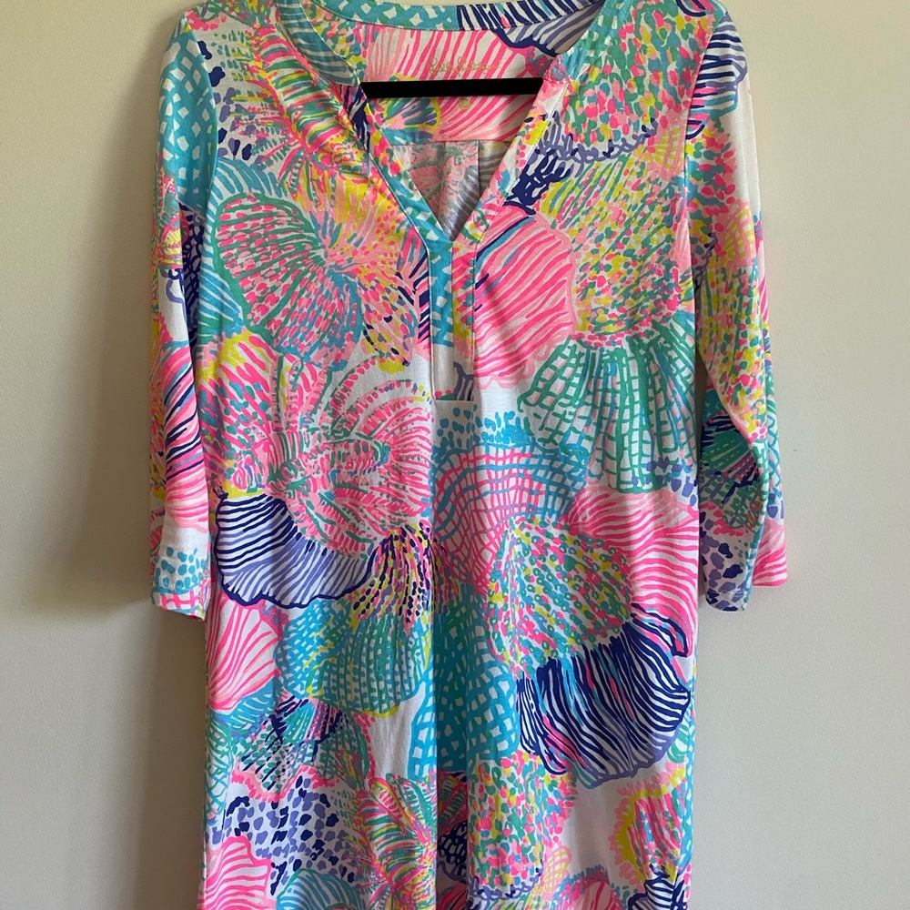 LILY PULITZER | Mid-Sleeve, V-Neck Flow Dress